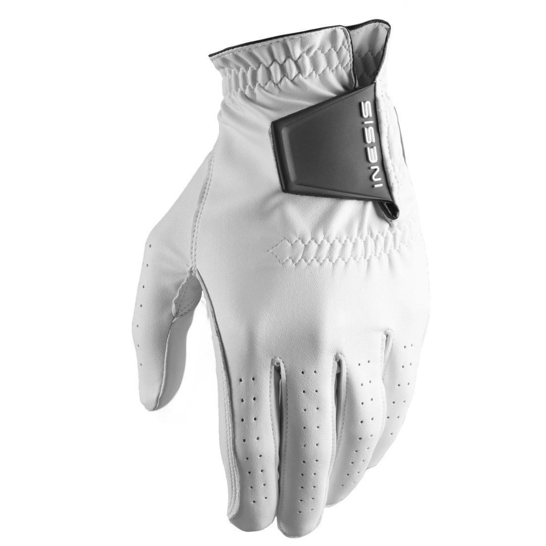 ULTRA WHITE Men's golf glove right handed, 500, No Color, medium