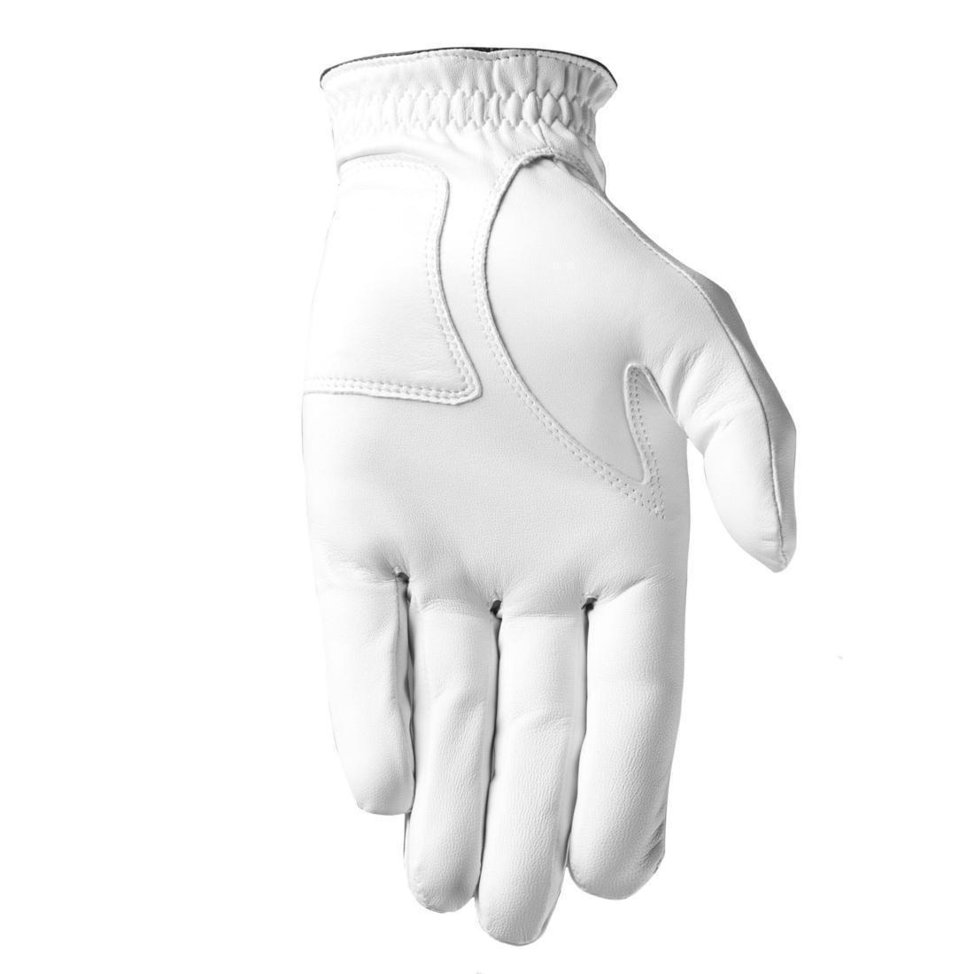 ULTRA WHITE Men's golf glove right handed, 500, No Color, medium