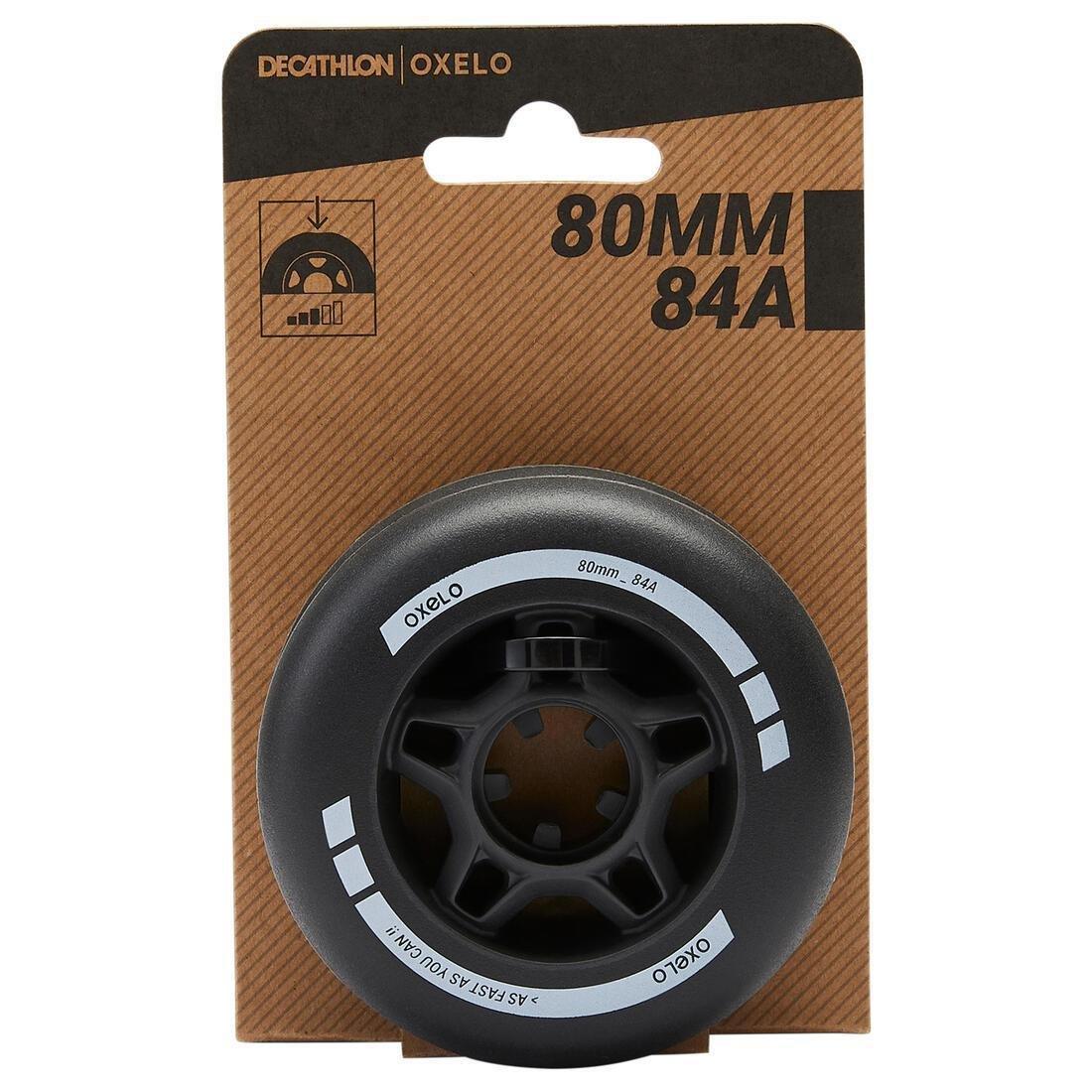 Pack of 4 Inline Skate Wheels, No Color, large image number 5