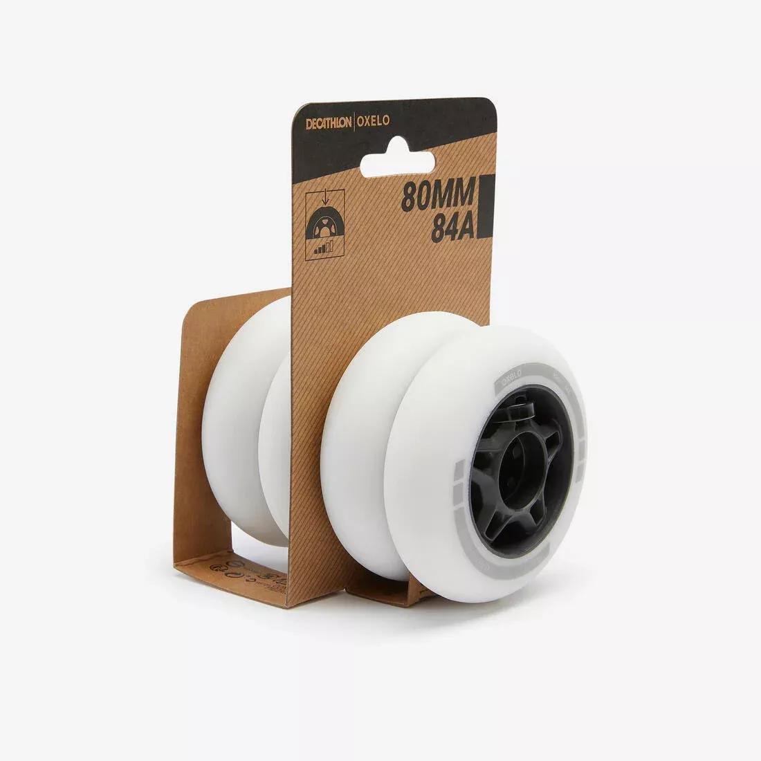 Pack of 4 Inline Skate Wheels, No Color, large image number 7