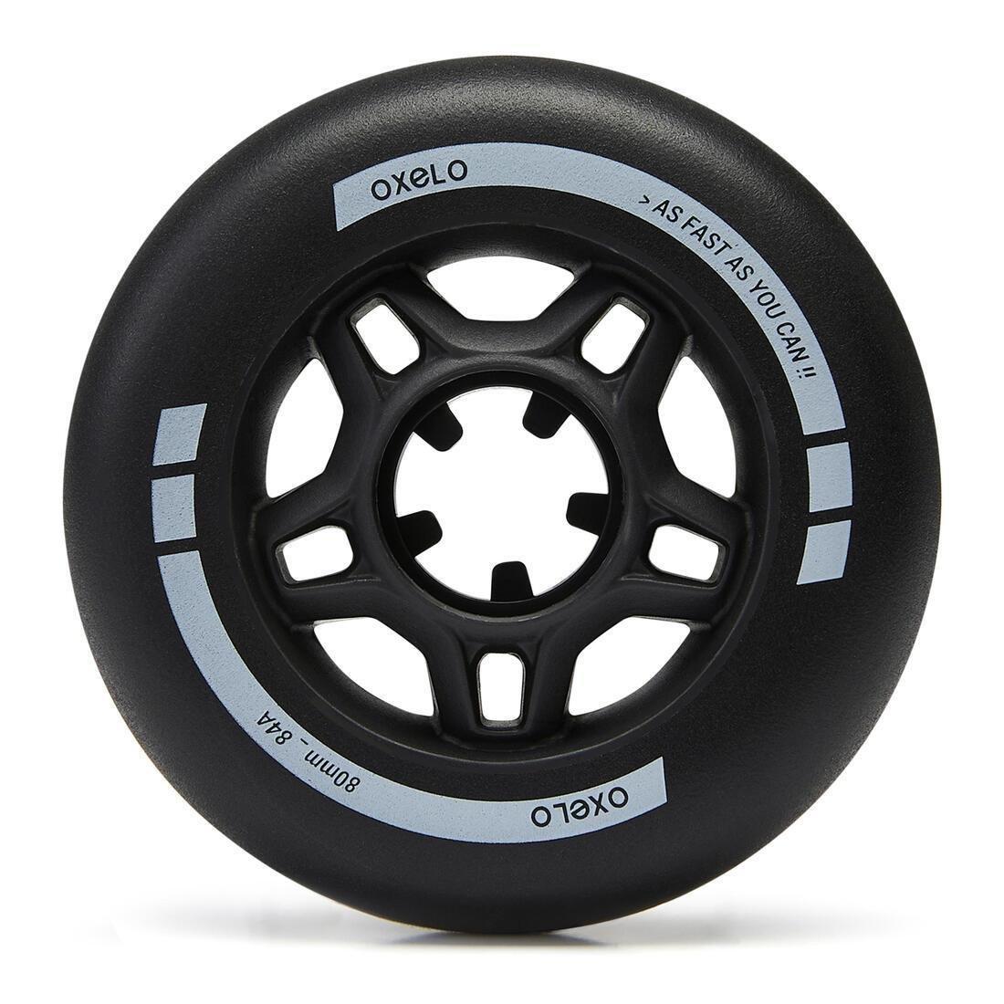 Pack of 4 Inline Skate Wheels, No Color, large image number 8