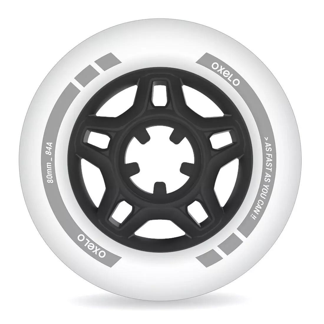 Pack of 4 Inline Skate Wheels, No Color, large image number 11