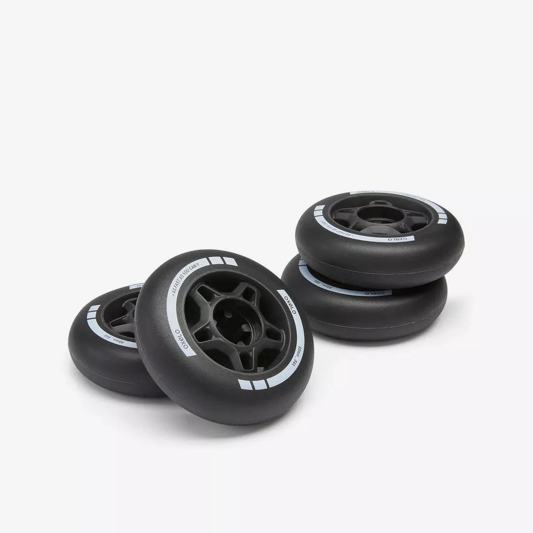 Pack of 4 Inline Skate Wheels, No Color, large image number 13