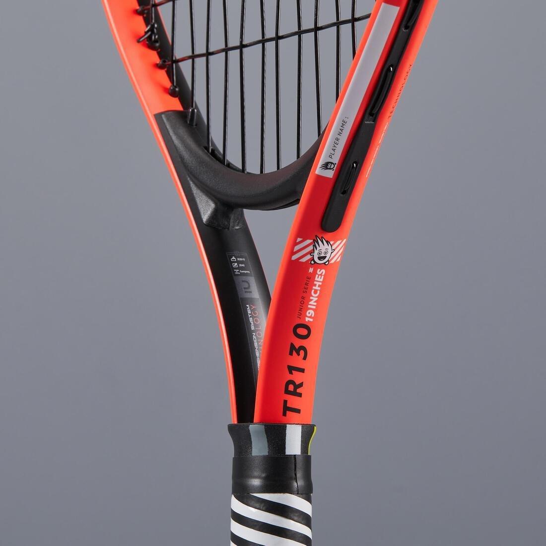FLUO FLAME ORANGE Kids' 19 Tennis Racket Easy - Red, No Color, large image number 2