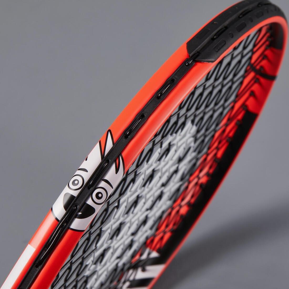 FLUO FLAME ORANGE Kids' 19 Tennis Racket Easy - Red, No Color, large image number 5