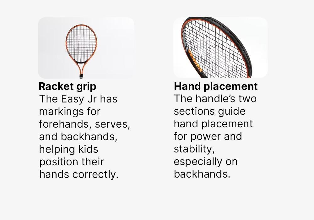FLUO ORANGE Kids' 21 Tennis Racket Easy, No Color, large image number 10