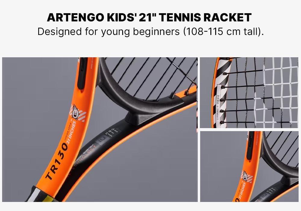 FLUO ORANGE Kids' 21 Tennis Racket Easy, No Color, large image number 11