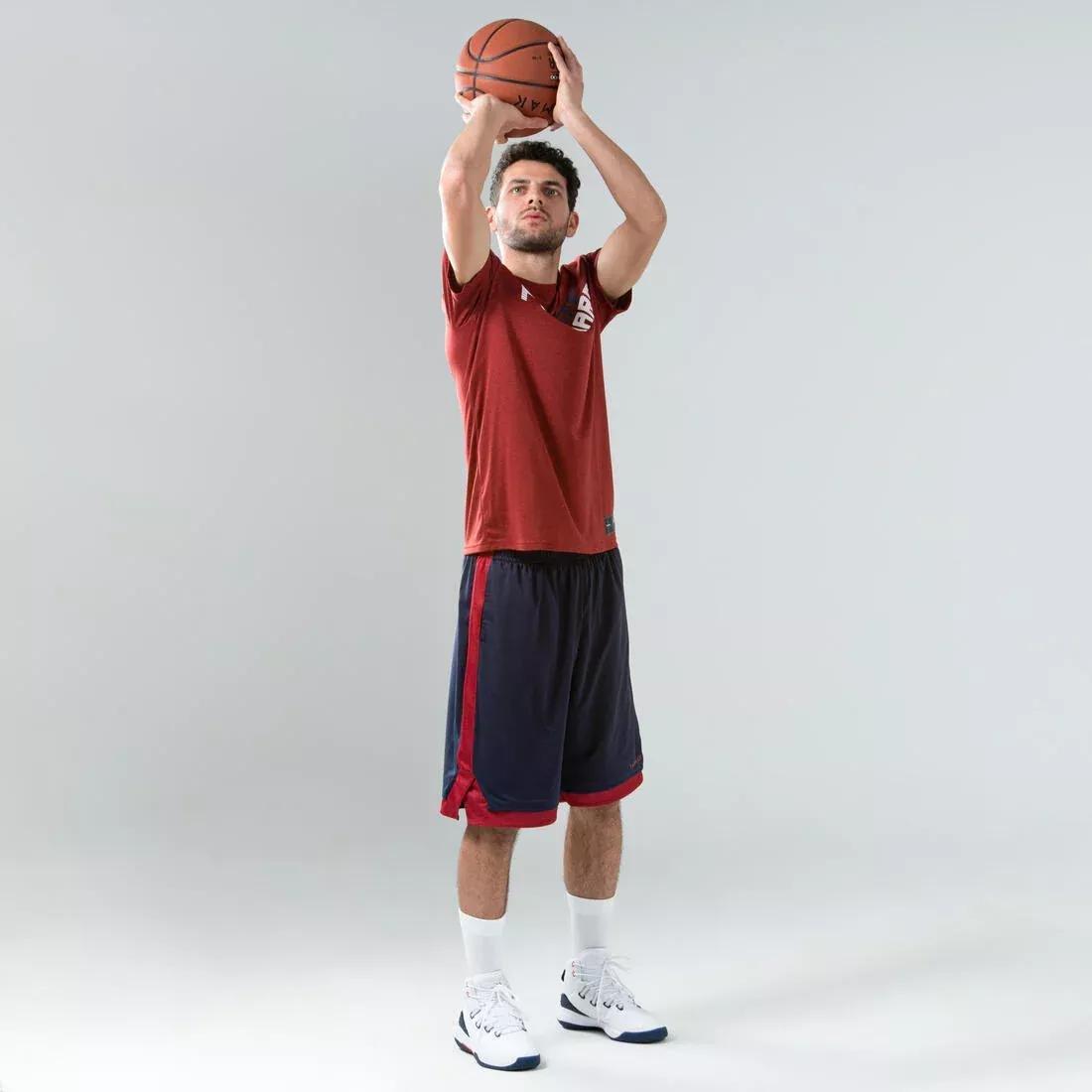 NAVY BLUE Men's Reversible Basketball Shorts - Navy/Garnet, , large image number 12