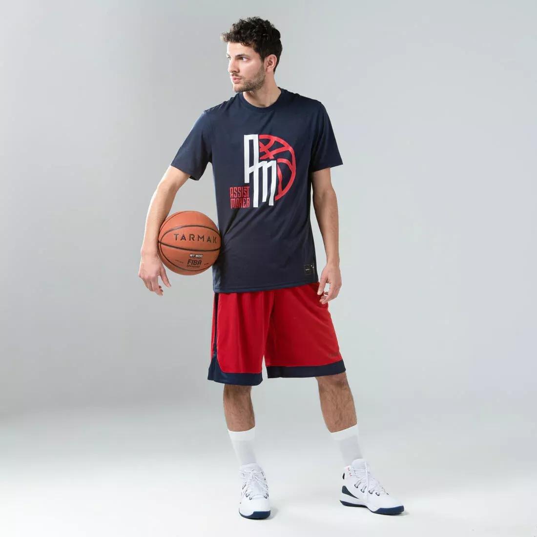 NAVY BLUE Men's Reversible Basketball Shorts - Navy/Garnet, , large image number 14