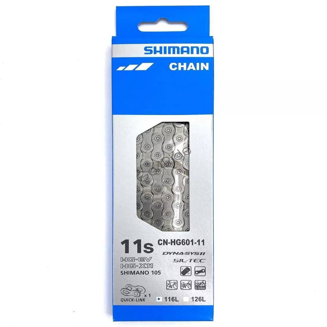 105 Speed Bike Chain Shimano Cn-Hg601, Silver, No Color, large image number 0