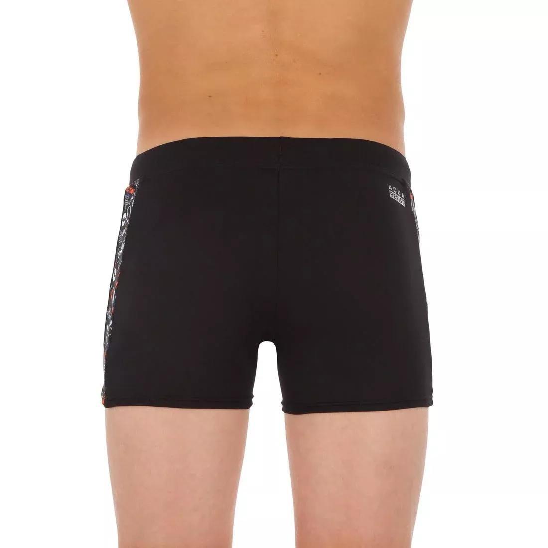 Kids Boys Yoke Swim Shorts, Black, No Color, large image number 3