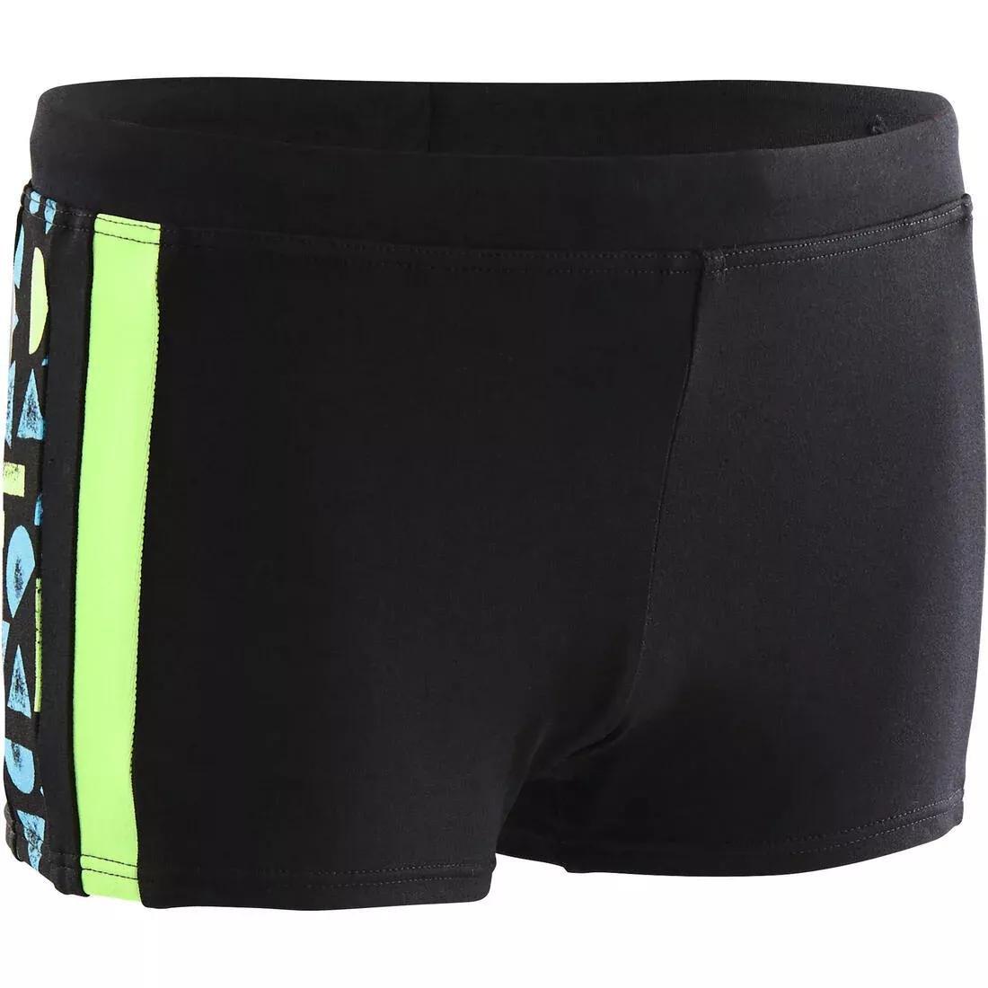 Kids Boys Yoke Swim Shorts, Black, No Color, large image number 9