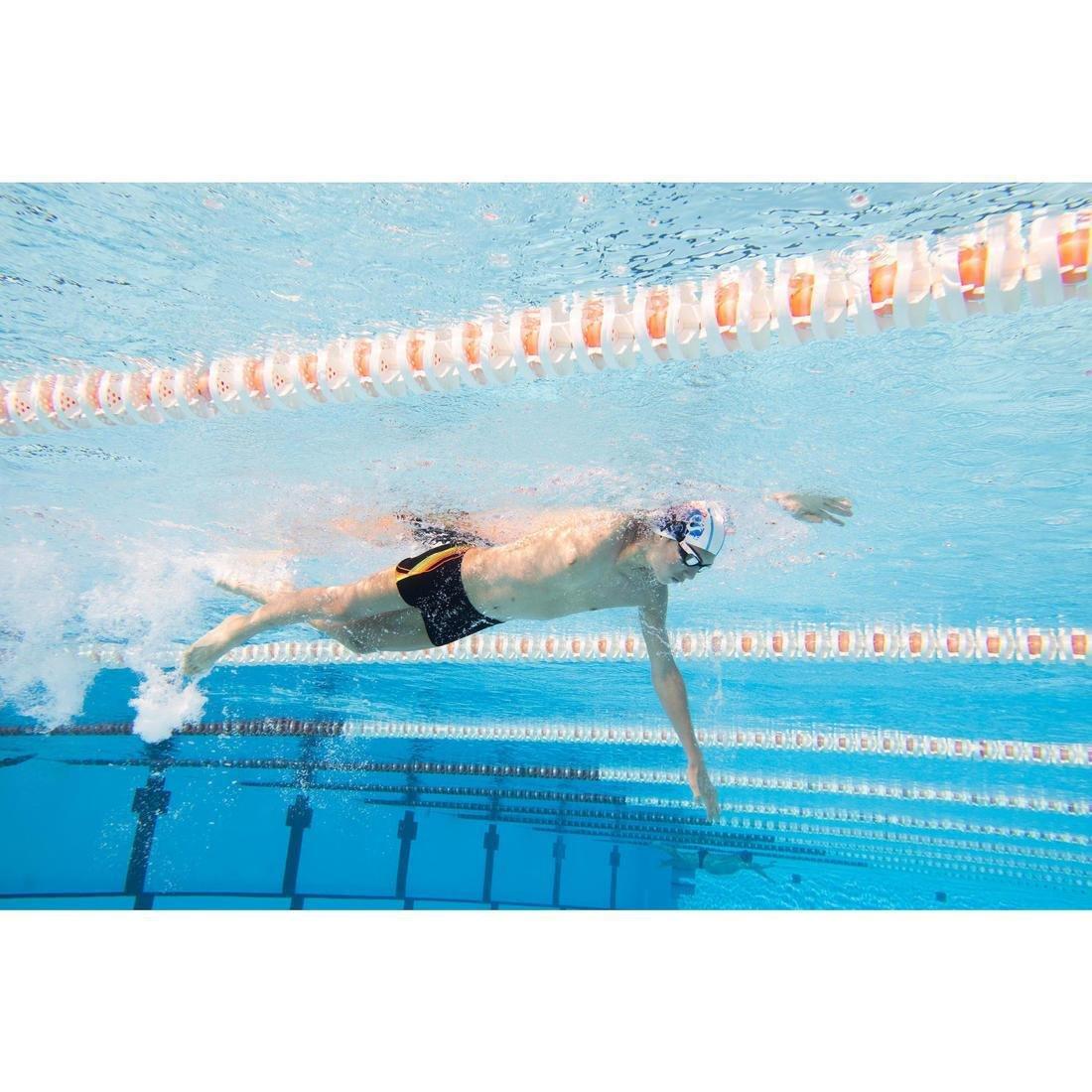 500 Fit Adibo Boy's Swimming Boxer Shorts, Fluo Yellow, No Color, large image number 10