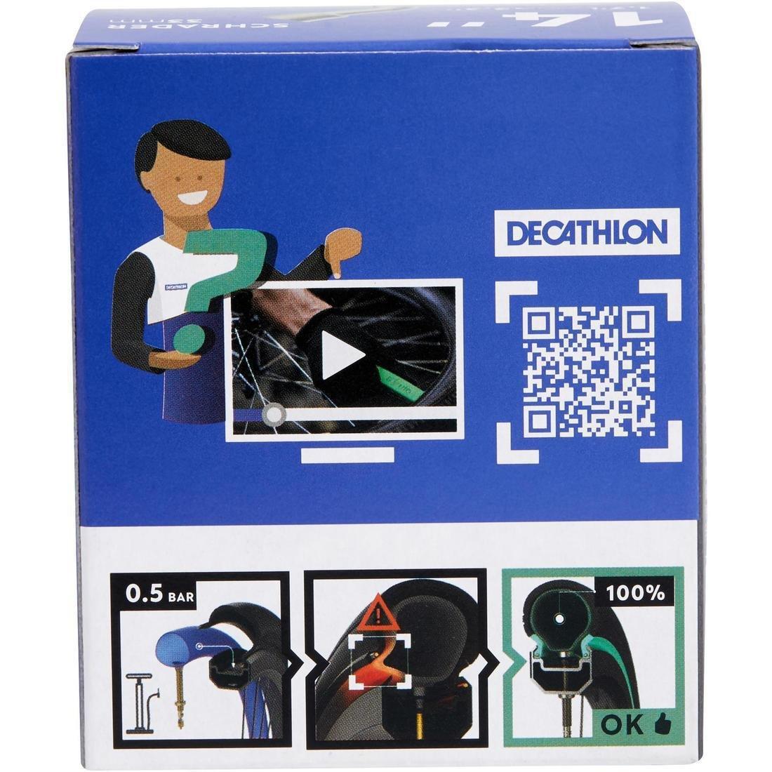 Angled Valve Bike Inner Tube, Schrader, No Color, large image number 4