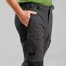 FORCLAZ - Mens Modular And DurableVega Trekking Trousers T100 , Charcoal Grey