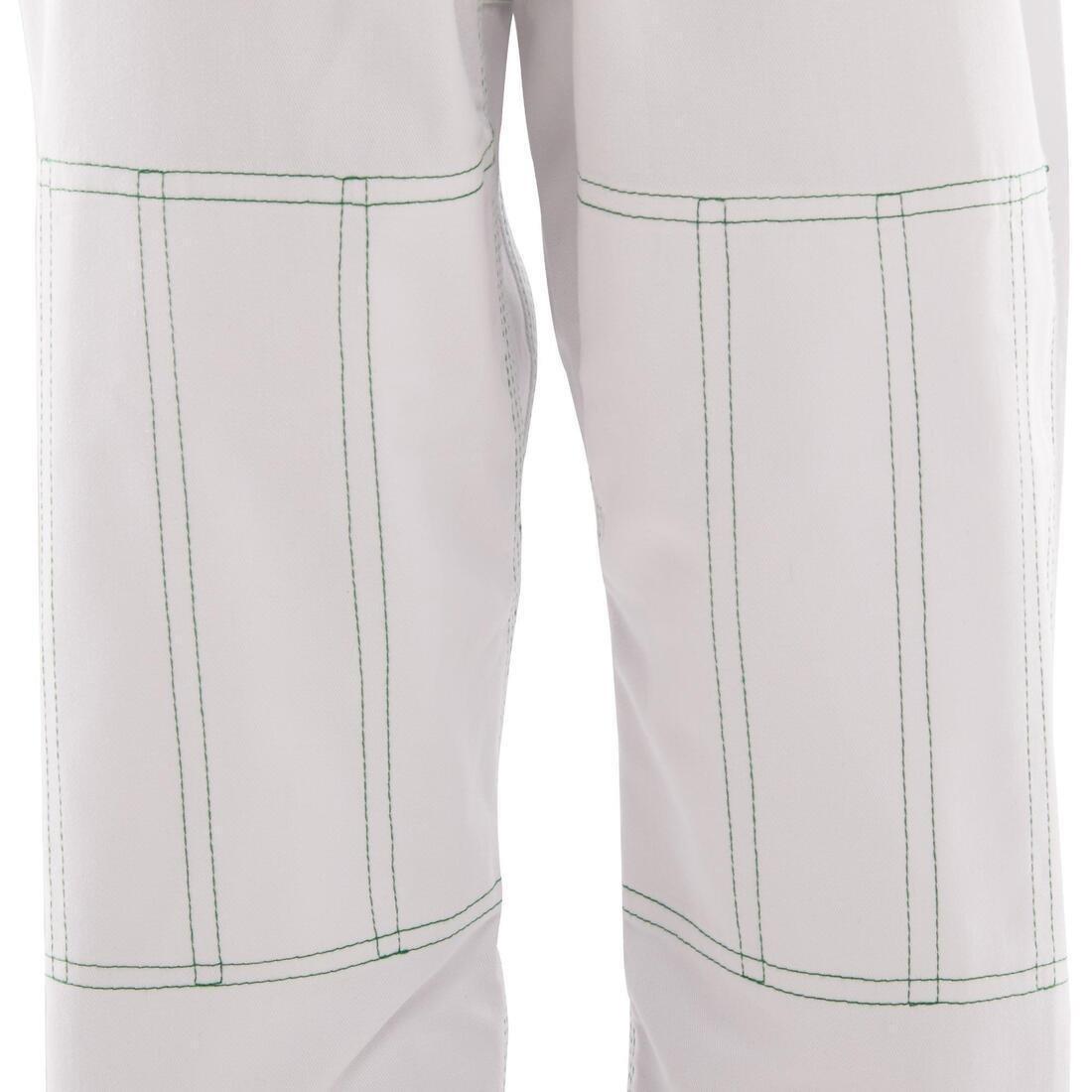 Kids Unisex Brazilian Jiu-Jitsu Uniform - 500, White, No Color, large image number 4