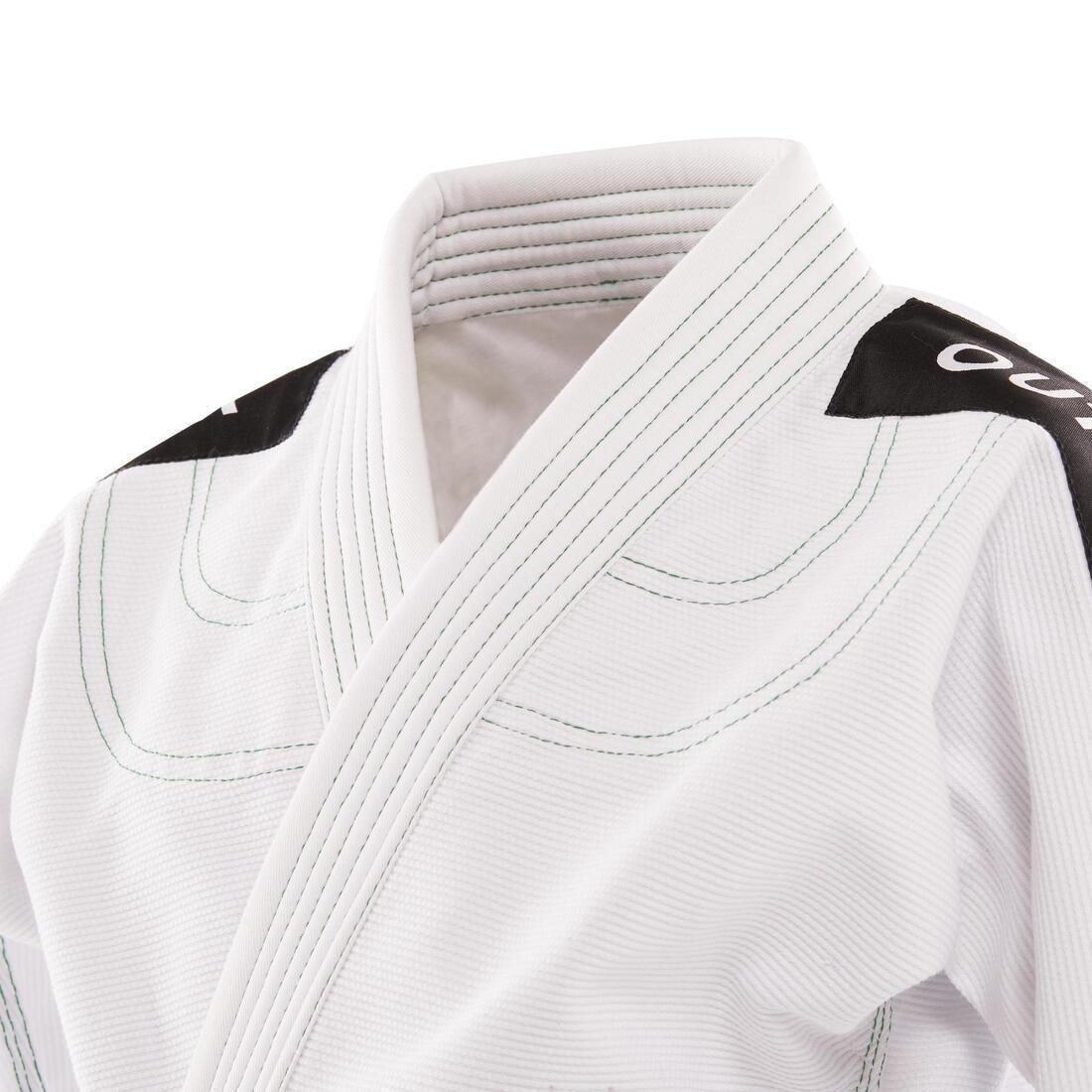 Kids Unisex Brazilian Jiu-Jitsu Uniform - 500, White, No Color, large image number 12