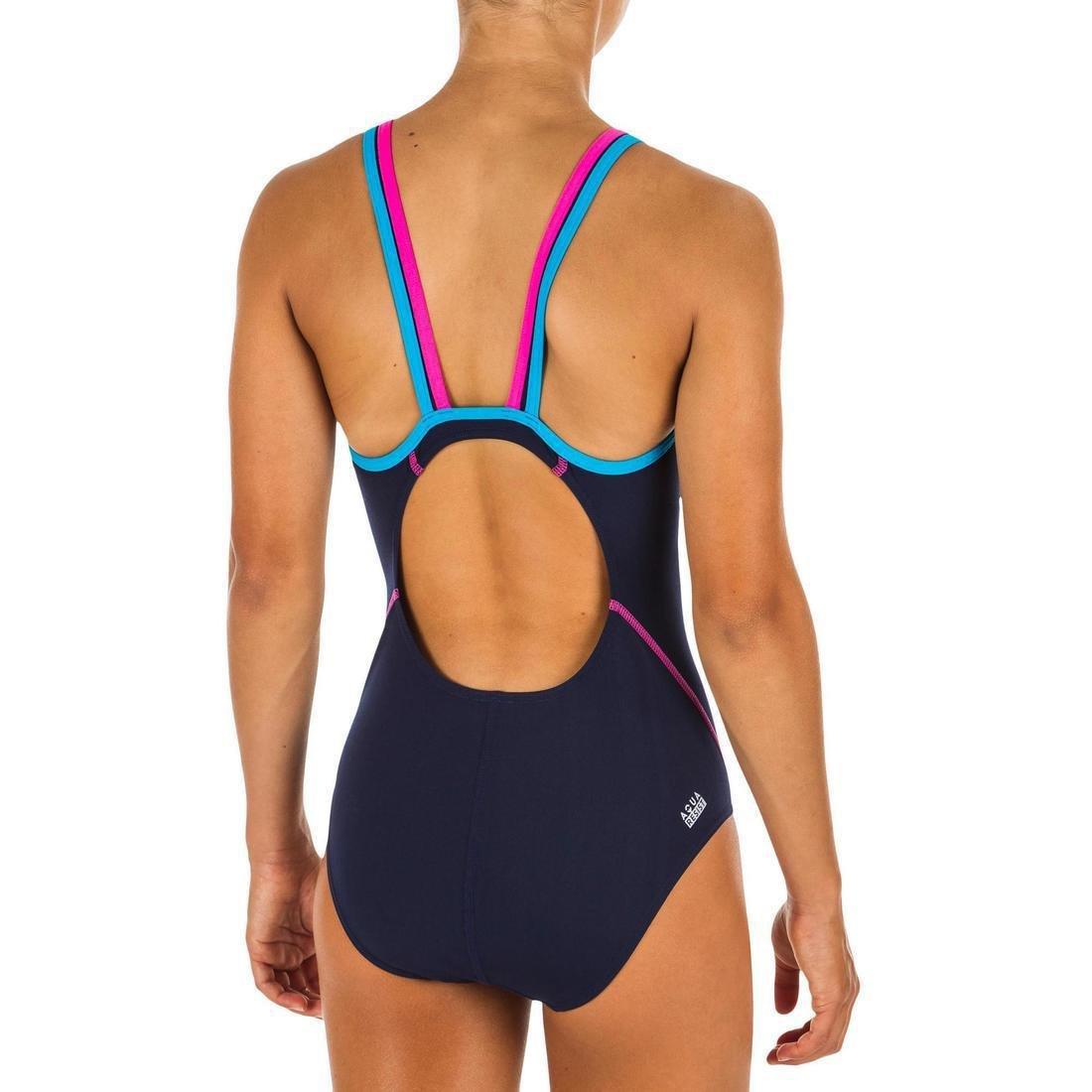 Girls One-Piece Swimsuit  Kamiye, Navy Blue, , large image number 2