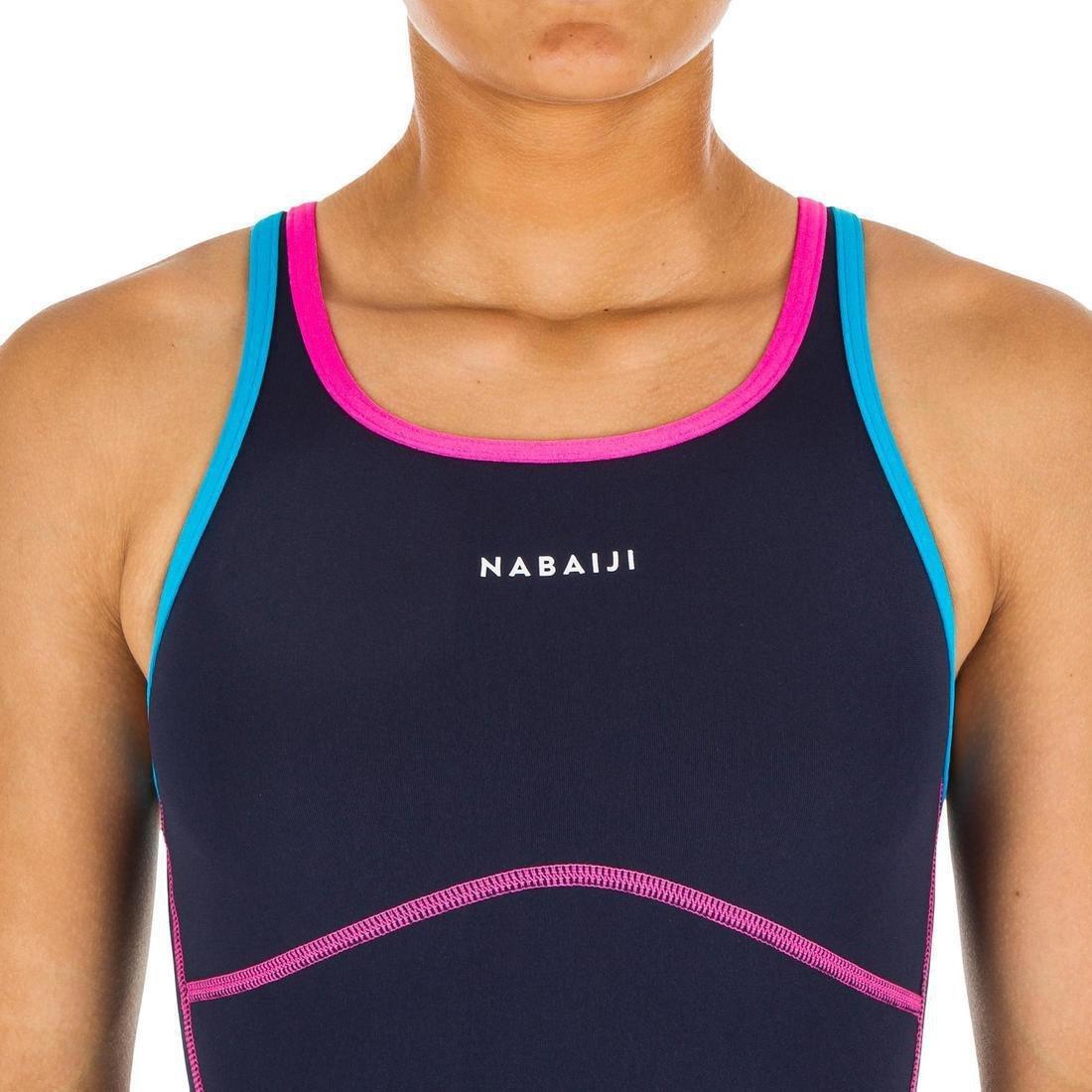 Girls One-Piece Swimsuit  Kamiye, Navy Blue, , large image number 5