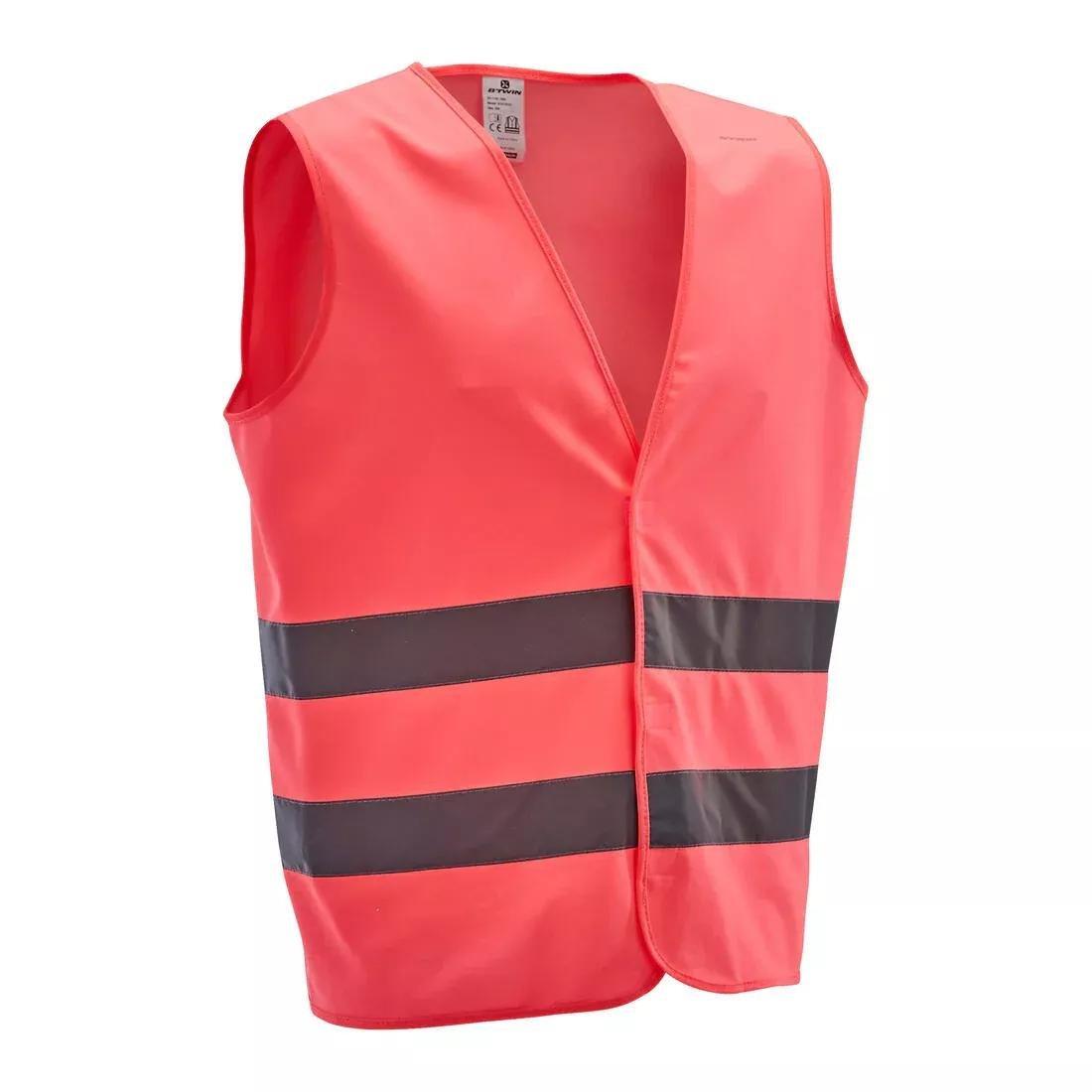500 Adult Hi-Vis Cycling Gillet - En1150, Orange, , large image number 3