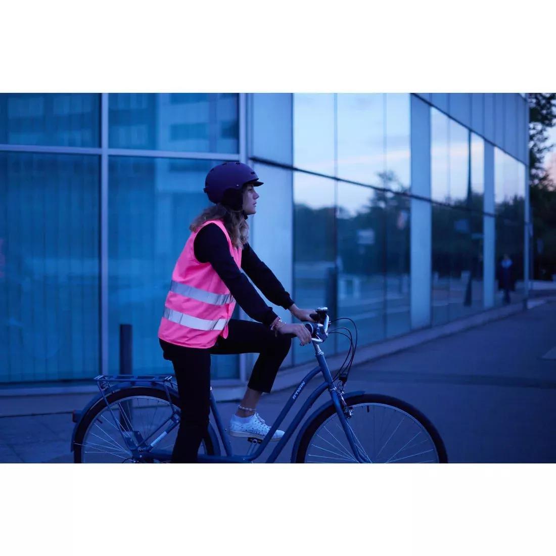 500 Adult Hi-Vis Cycling Gillet - En1150, Orange, , large image number 10