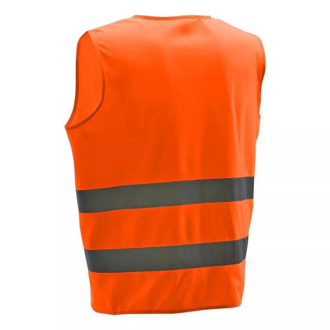 500 Adult Hi-Vis Cycling Gillet - En1150, Orange, No Color, large image number 13