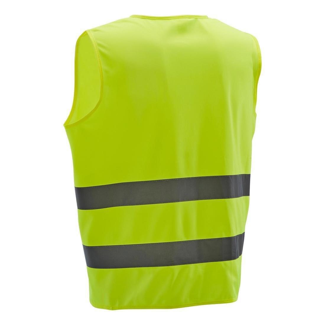 500 Adult Hi-Vis Cycling Gillet - En1150, Fluo Yellow, No Color, large image number 1