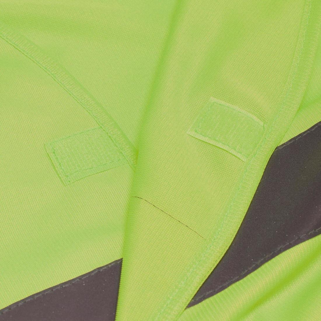 500 Adult Hi-Vis Cycling Gillet - En1150, Fluo Yellow, No Color, large image number 2