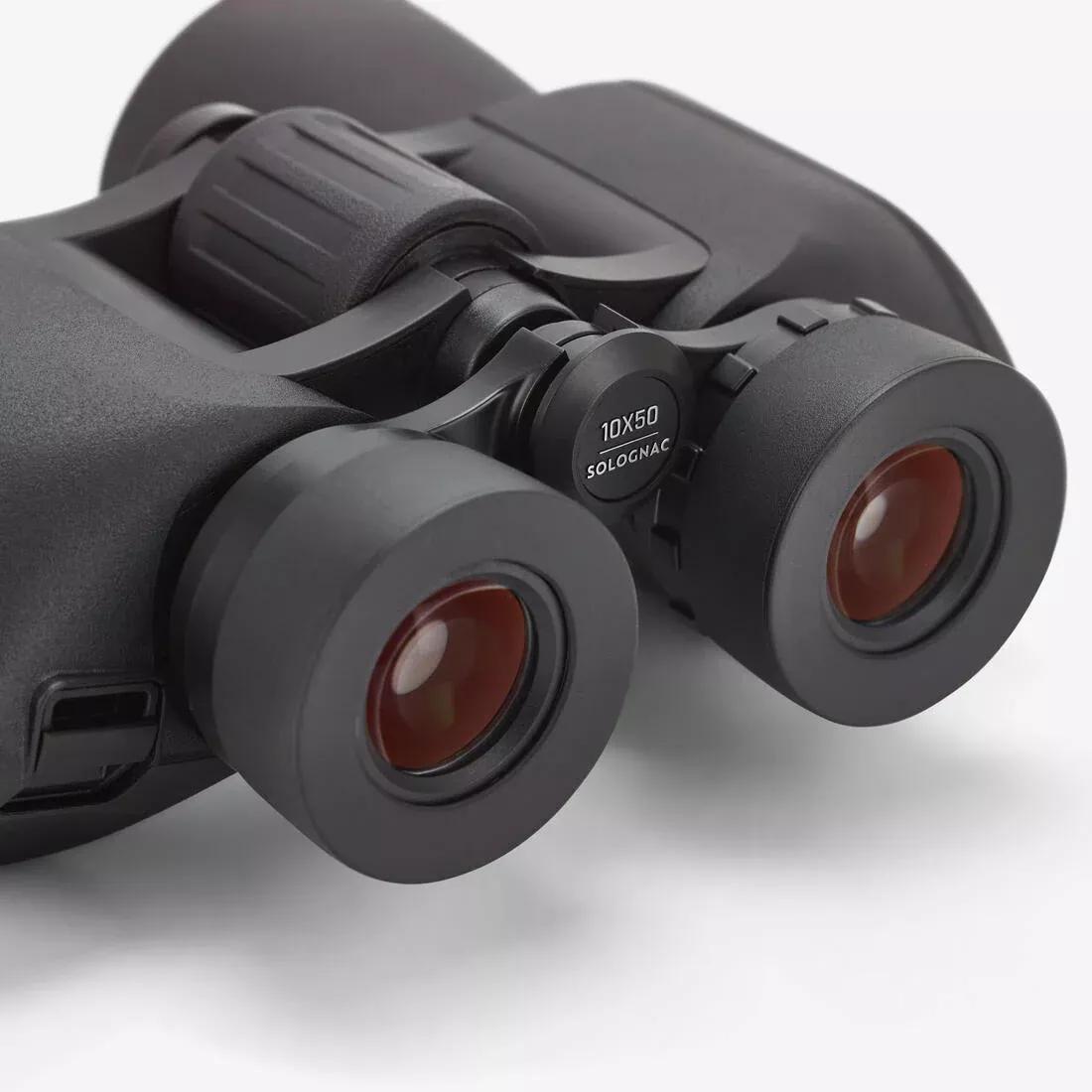 Hunting Binoculars - Porro 100 10x50, Black, No Color, medium