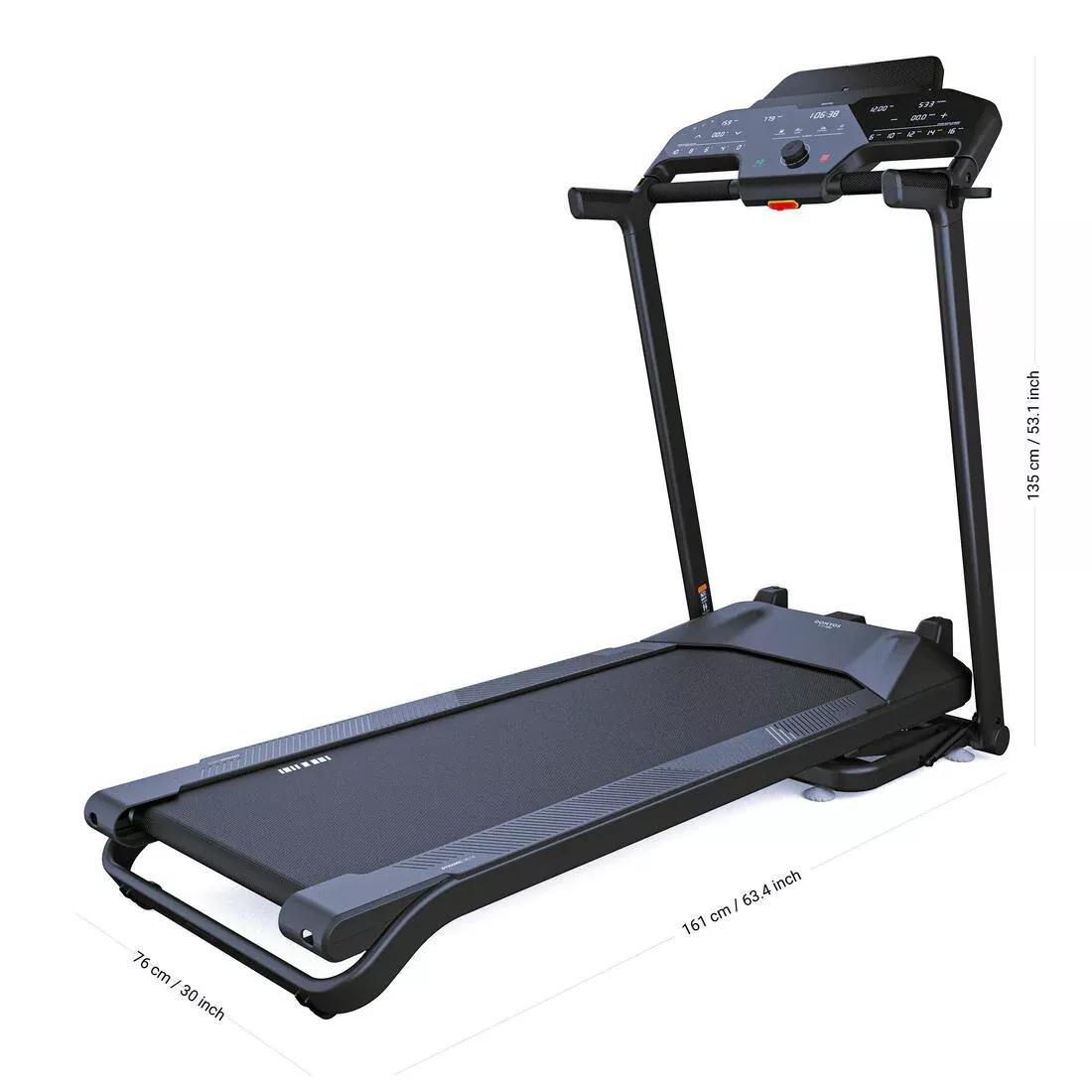 Smart Folding 10% Motorised Incline Treadmill - RUN500, No Color, large image number 5