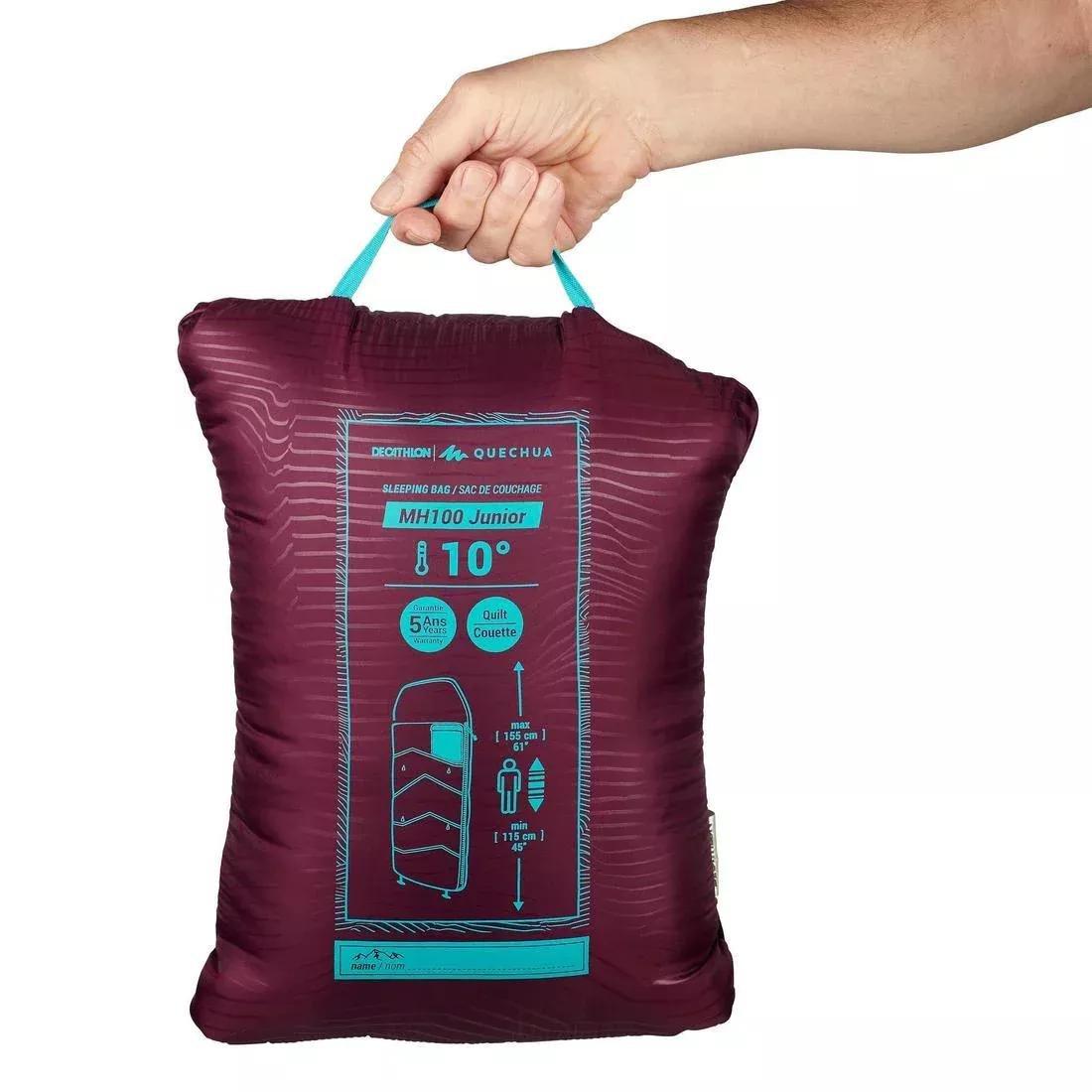 Kids Sleeping Bag MH100, Damson, No Color, large image number 9