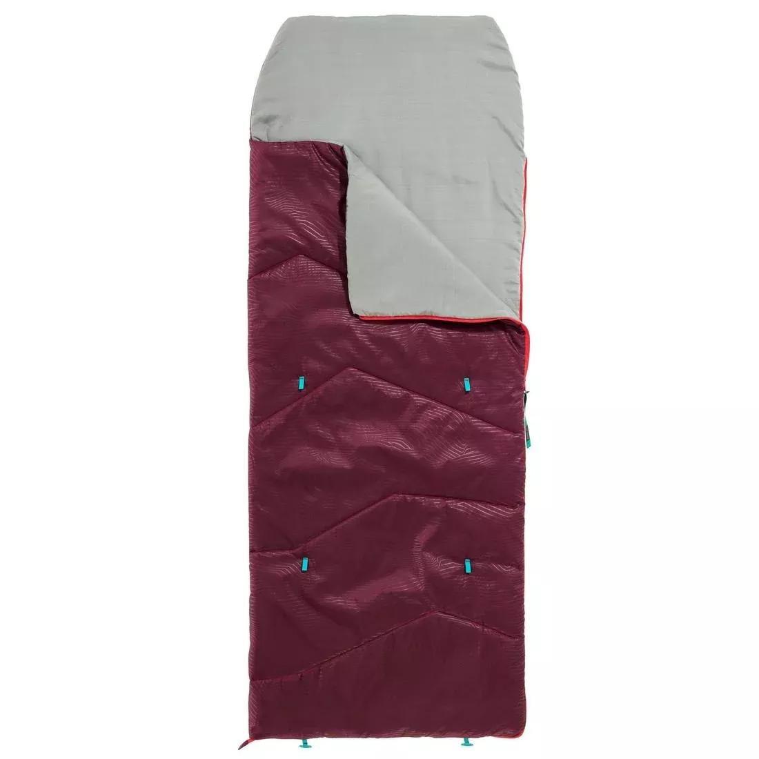 QUECHUA - Kids Sleeping Bag MH100, Damson