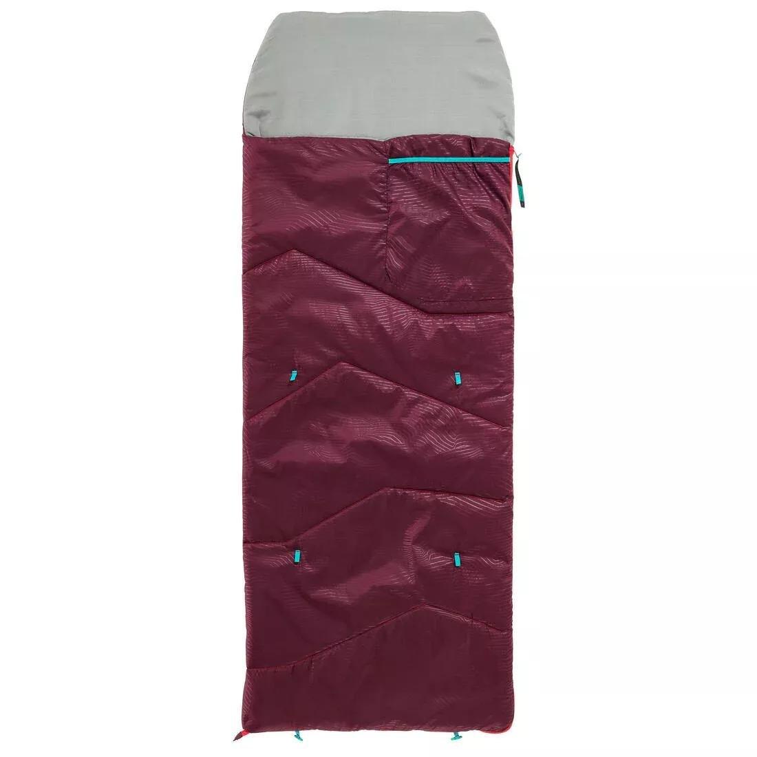 QUECHUA - Kids Sleeping Bag MH100, Damson