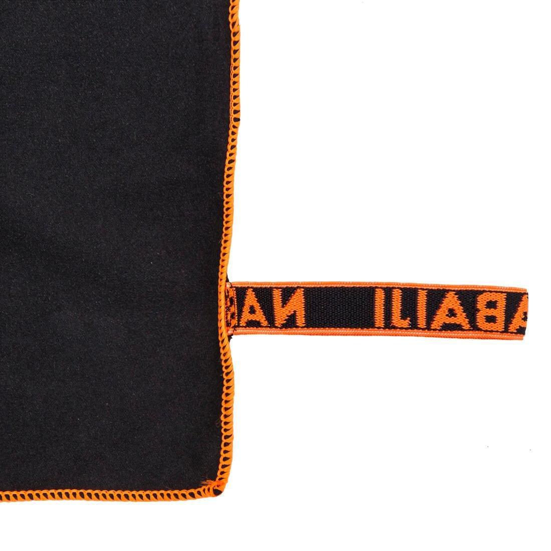 Swimming Microfibre Towel, Black, No Color, large image number 5