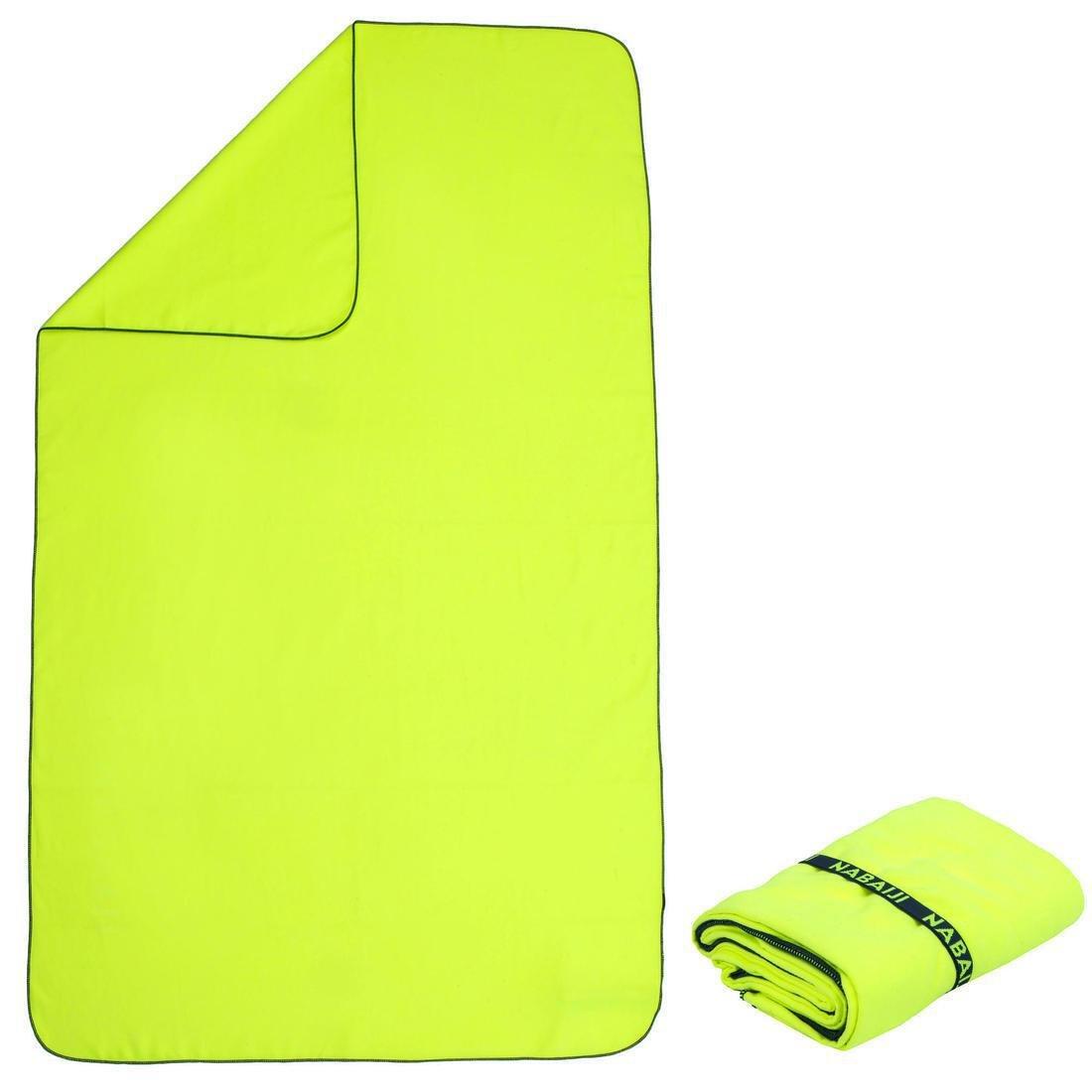 Microfibre Pool Towel, Yellow, No Color, large image number 0