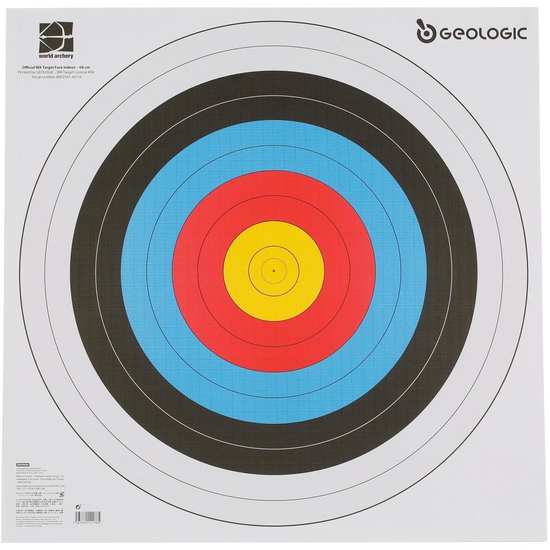 5 Archery Target Faces 60X60, Multicolour, , large image number 5