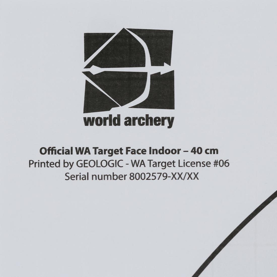 5 Archery Target Faces - 40X40 cm, Multicolour, 5401_000, large image number 2
