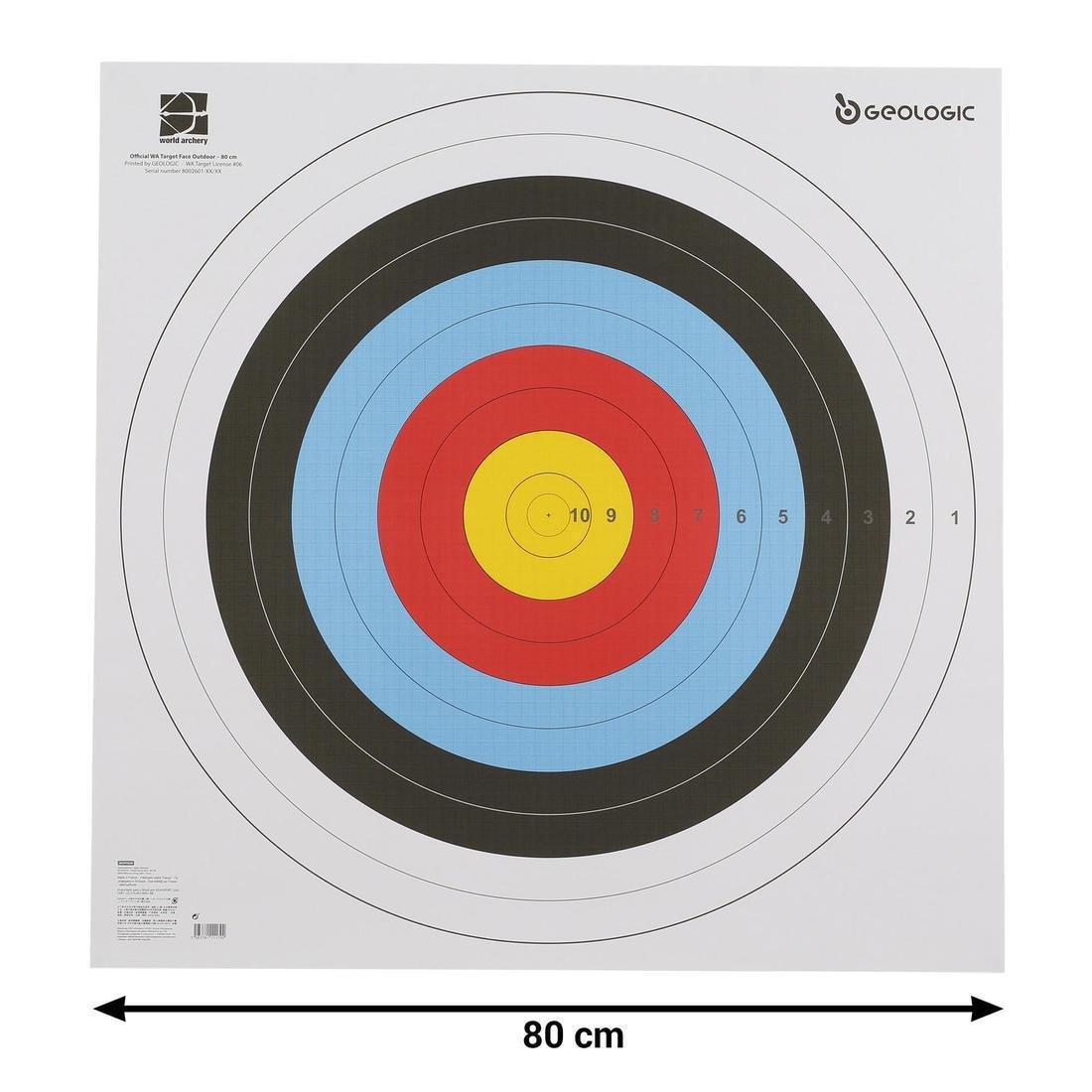 GEOLOGIC - Archery Target Faces 80X80 Cm, White