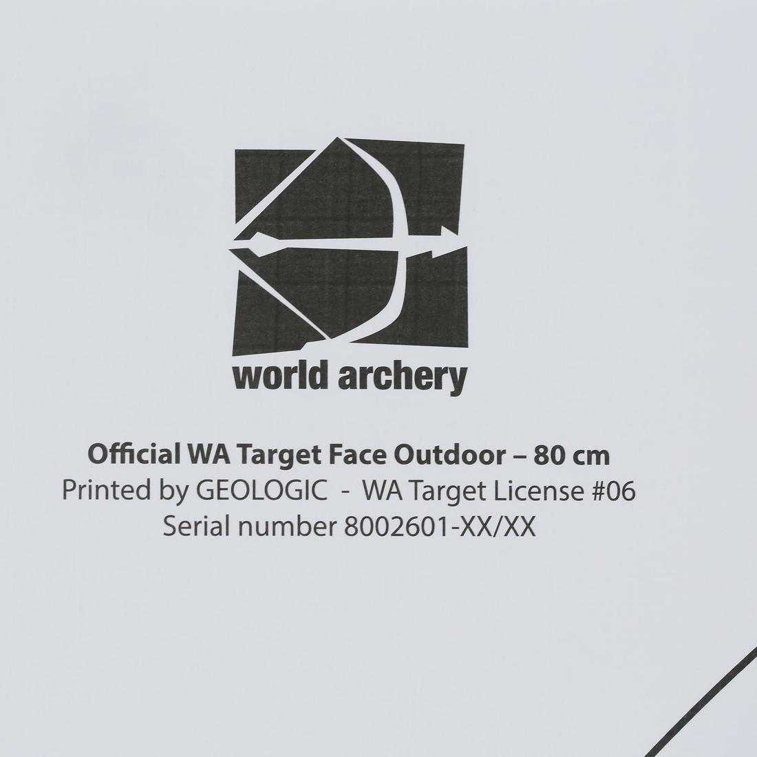 GEOLOGIC - Archery Target Faces 80X80 Cm, White