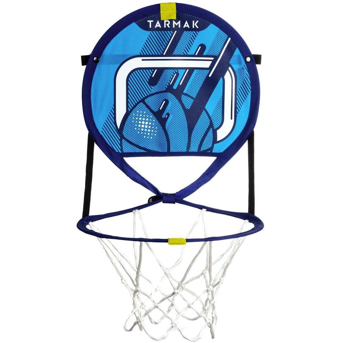 Hoop 100 Kids'/Adlt Portable Basketball Basket with Ball, Blue, No Color, large image number 0