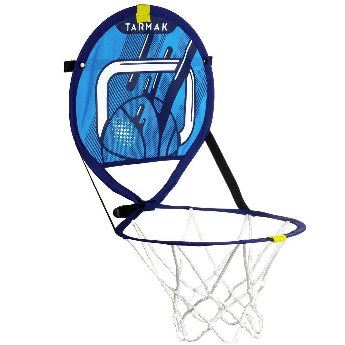 Hoop 100 Kids'/Adlt Portable Basketball Basket with Ball, Blue, No Color, large image number 3