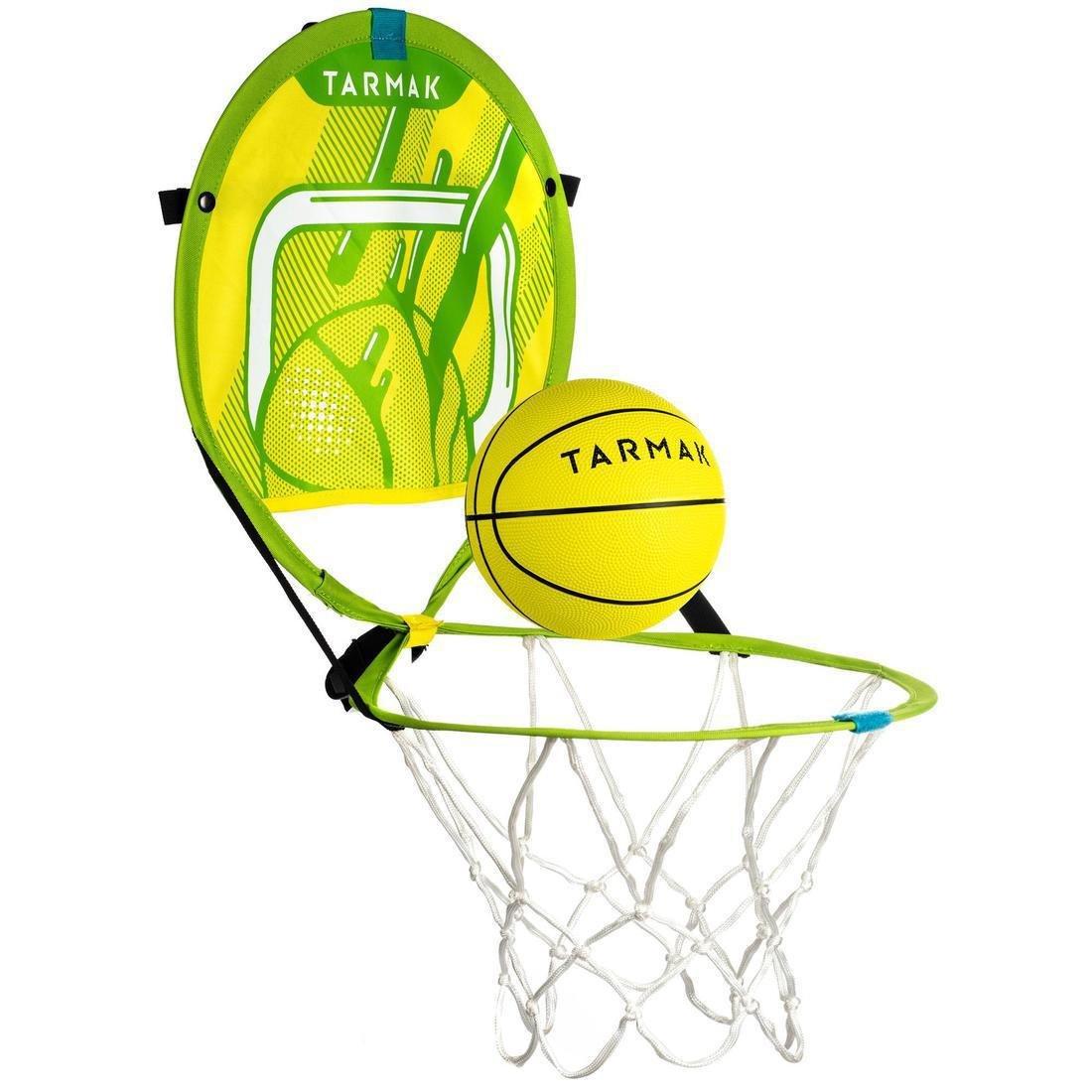 Hoop 100 Kids'/Adlt Portable Basketball Basket with Ball, Blue, No Color, large image number 6