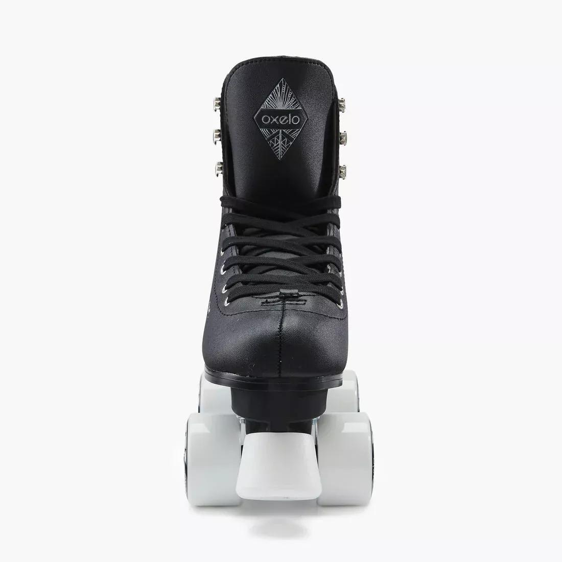 Kids And Adult Artistic Roller Skating Quad Skates - 100, Black, No Color, large image number 4