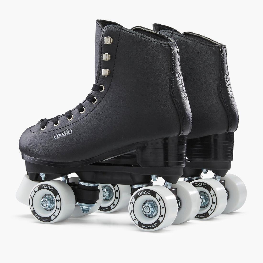 Kids And Adult Artistic Roller Skating Quad Skates - 100, Black, No Color, large image number 8