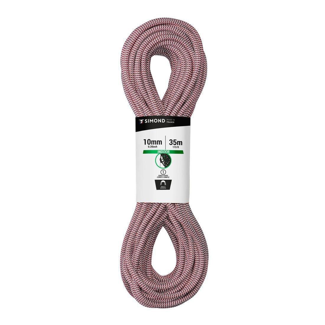 Indoor Climbing Rope, Vermilion, No Color, large image number 0