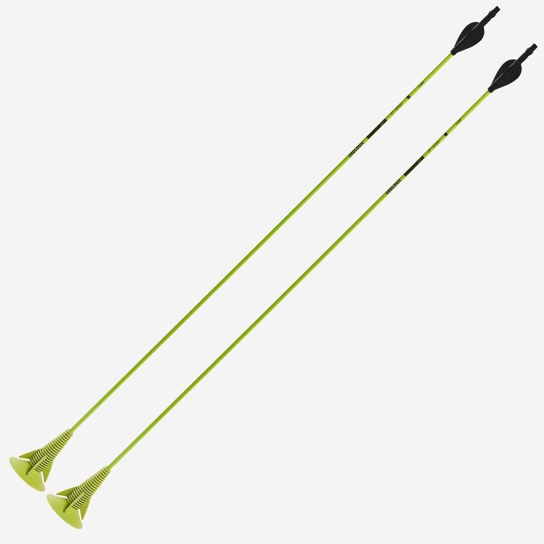 GEOLOGIC - 27 Archery Arrows Twin-Pack Discosoft, Lime Green