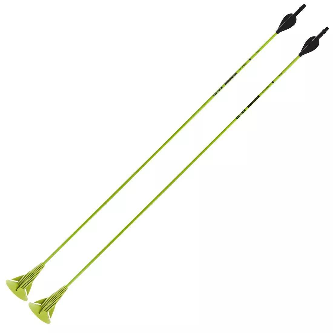 GEOLOGIC - 27 Archery Arrows Twin-Pack Discosoft, Lime Green