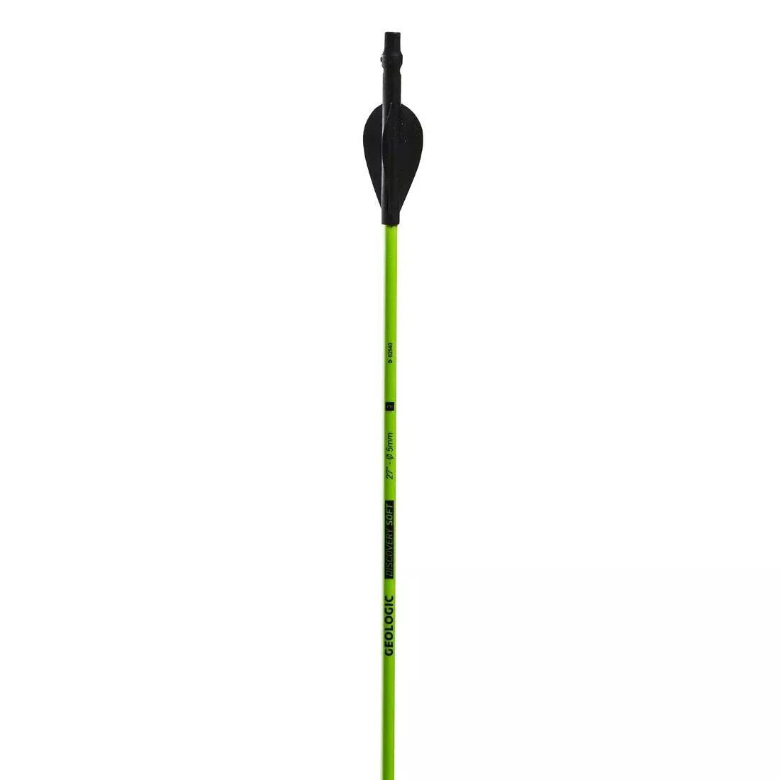 GEOLOGIC - 27 Archery Arrows Twin-Pack Discosoft, Lime Green