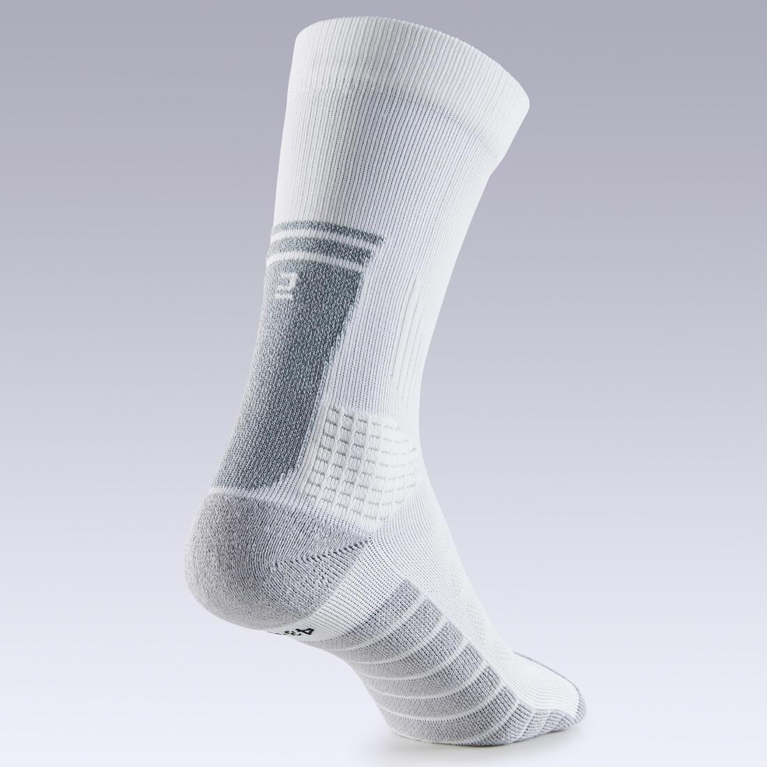 Mid Sports Socks, White, No Color, large image number 2
