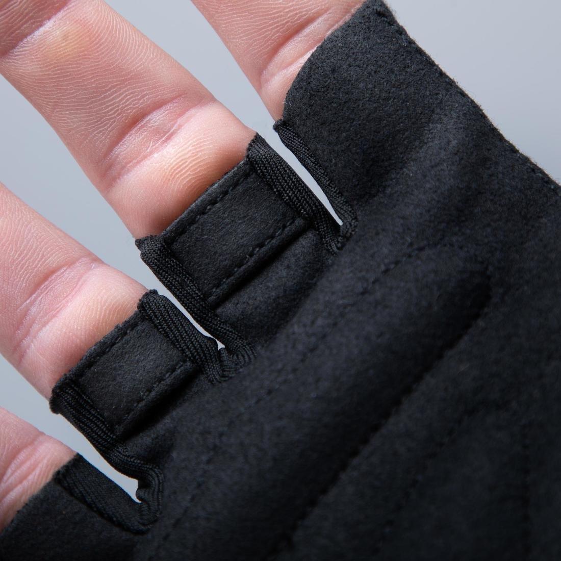 100 Road Cycling Touring Gloves, Black, , large image number 2